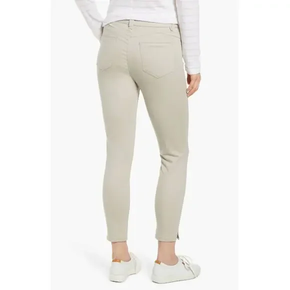 Nordstrom Wit & Wisdom Khaki 'Ab'Solution High Waist Ankle Skinny Pants Size 0 - Picture 2 of 10